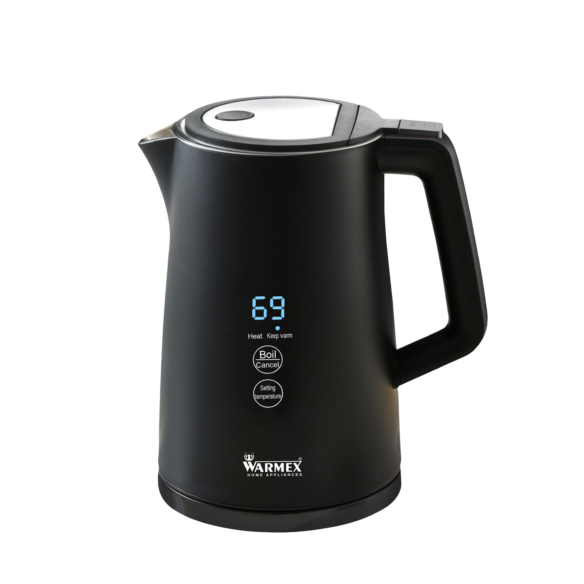 Premium Kettle with Digital Display Ltr Double Wall Cool touch feature Touch Sensitive Panel 1500 Watts Digital Display Auto shut-off