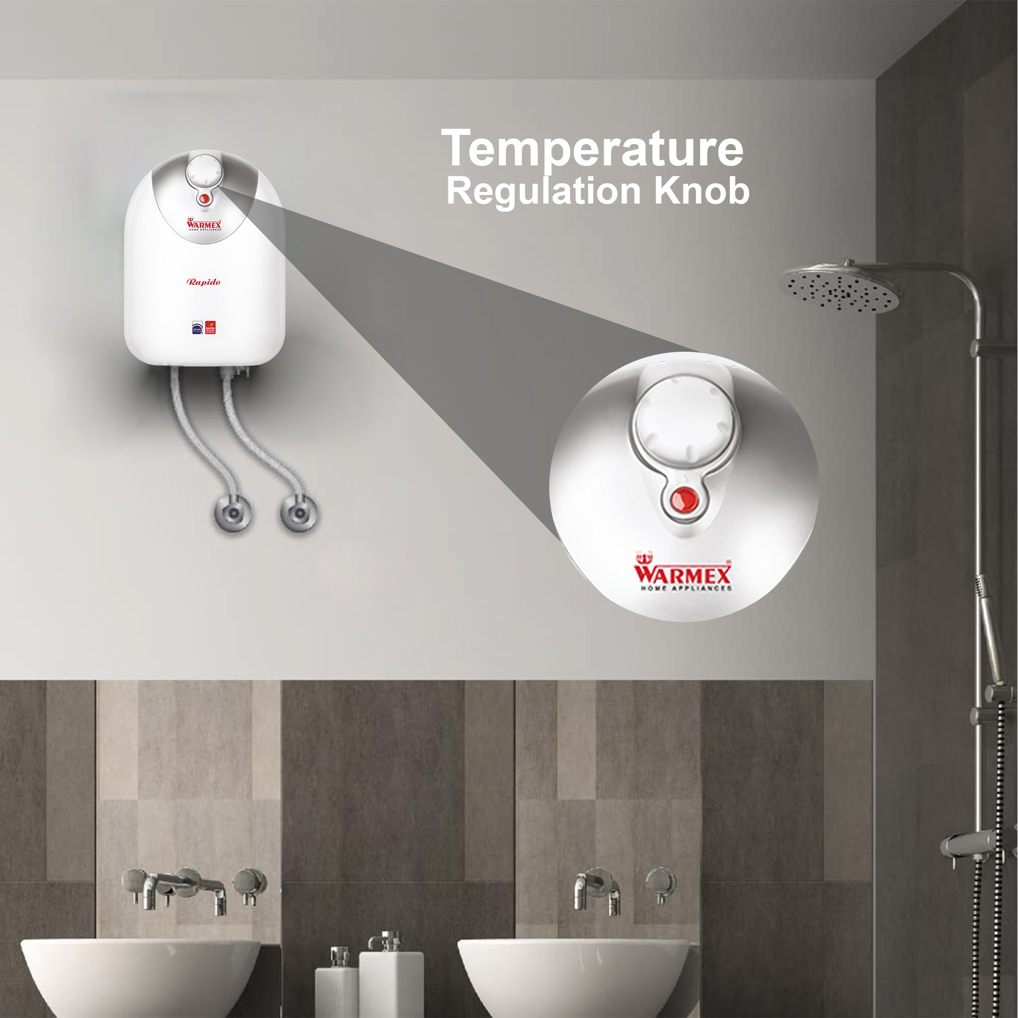 WARMEX INSTANT ELECTRIC WATER HEATER HIGH PRESSURE RAPIDO