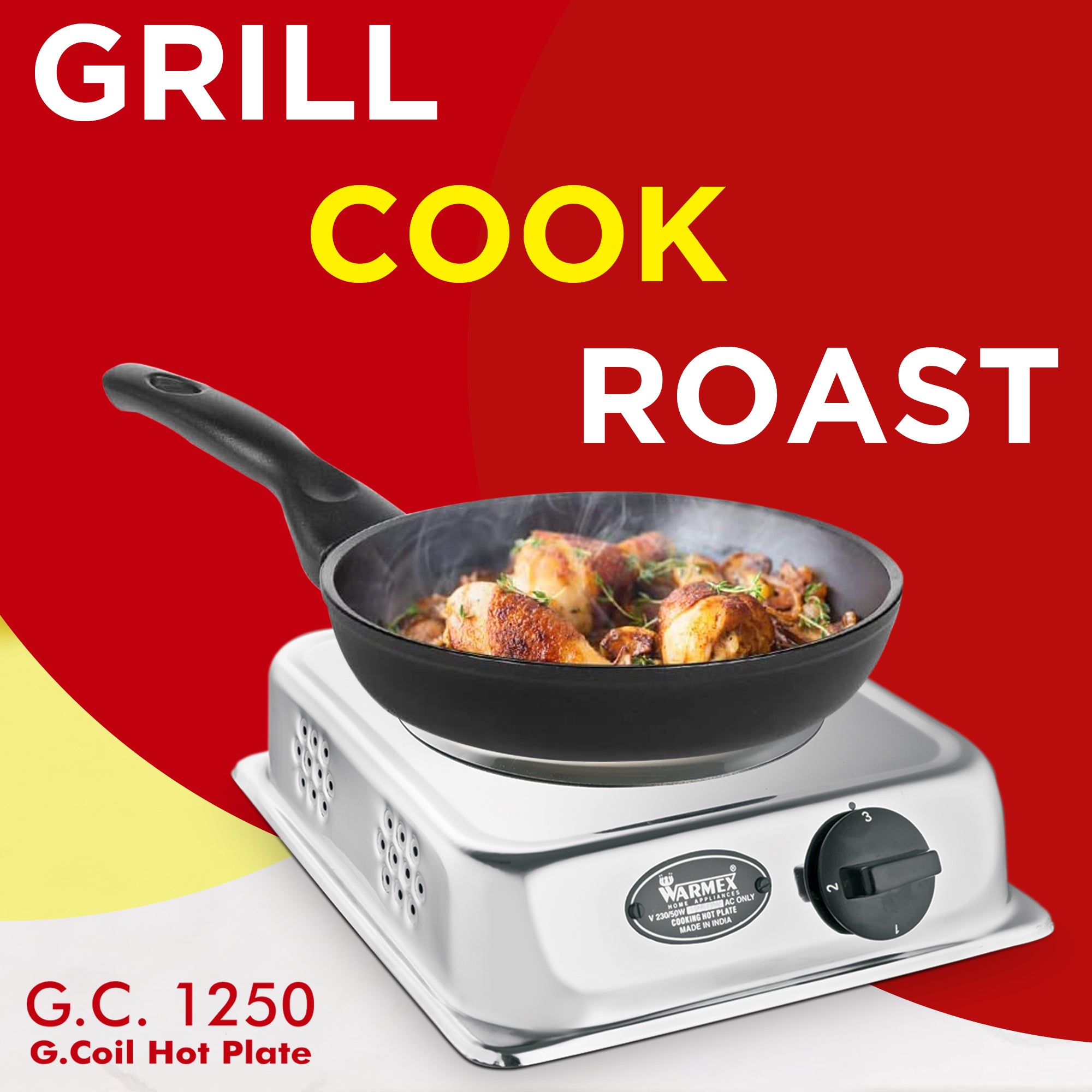Warmex G-COIL 1250 Watts Hot Plate