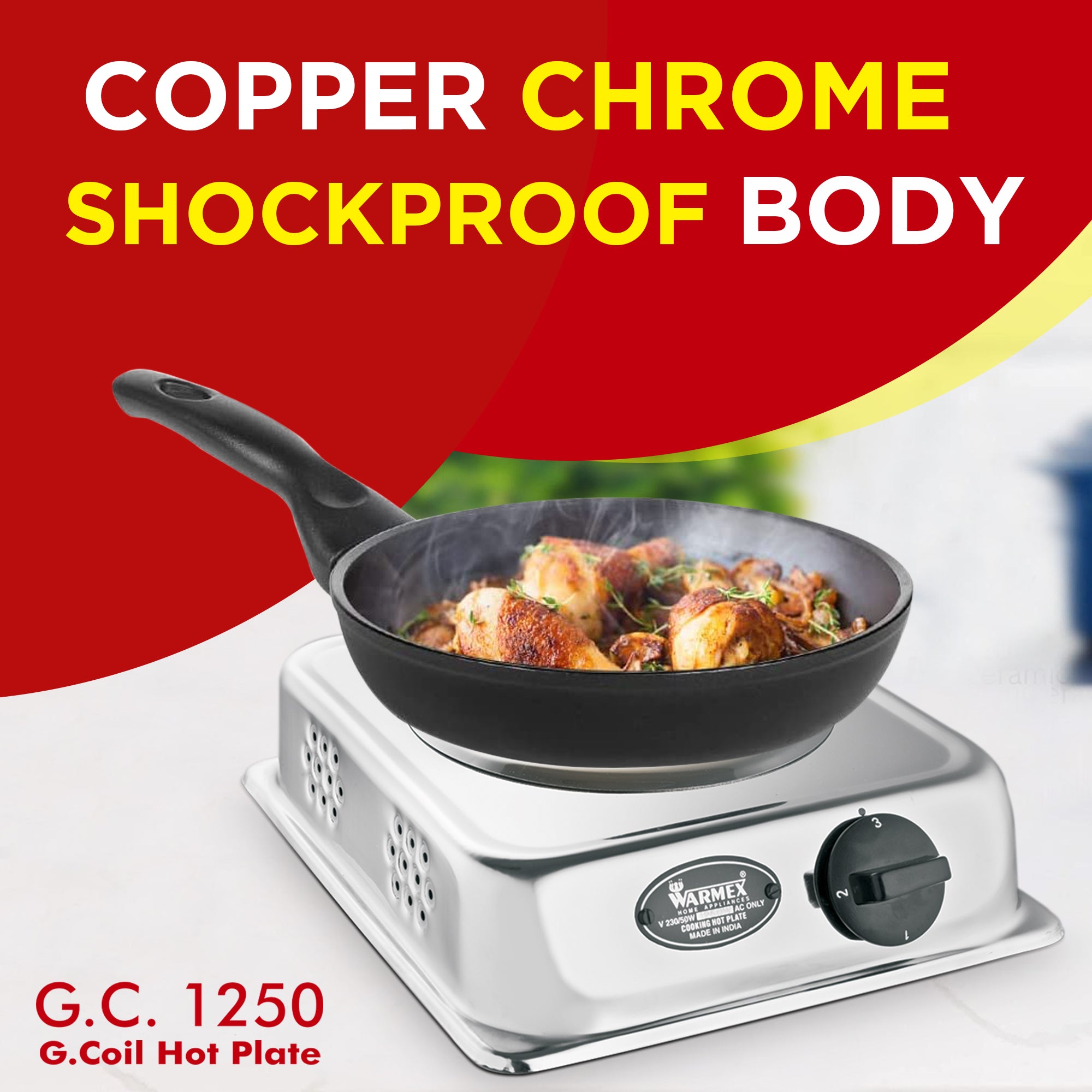 Warmex G-COIL 1250 Watts Hot Plate