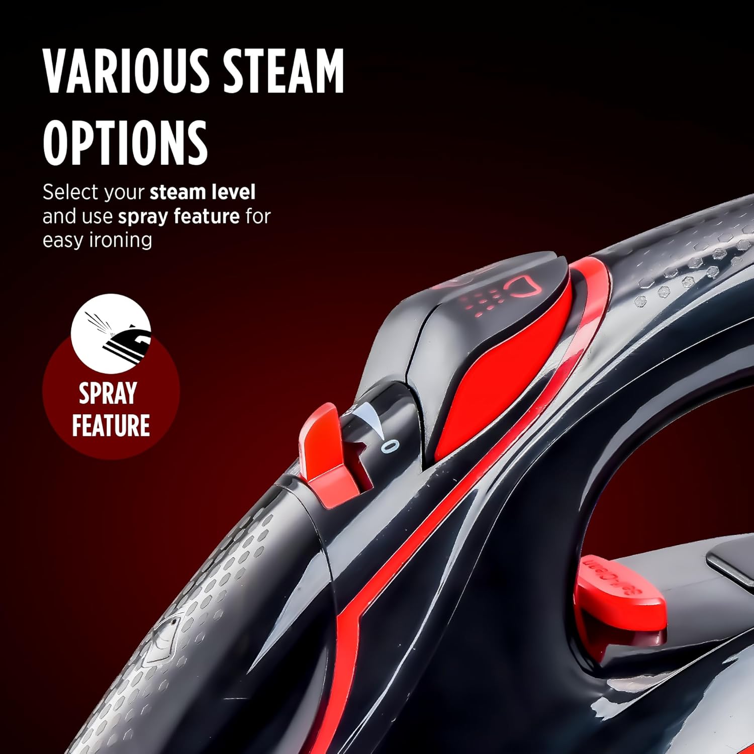 Warmex No knob Steam Iron Press Steamer for Clothes, 360 ml Water Tank, 2200 Watts Auto Smart Temperature Control, No Burn Press, 3 Ways Auto Shut Off, Sensor Function | 2 Year Warranty | OTSI-2200 warmexhomeappliances