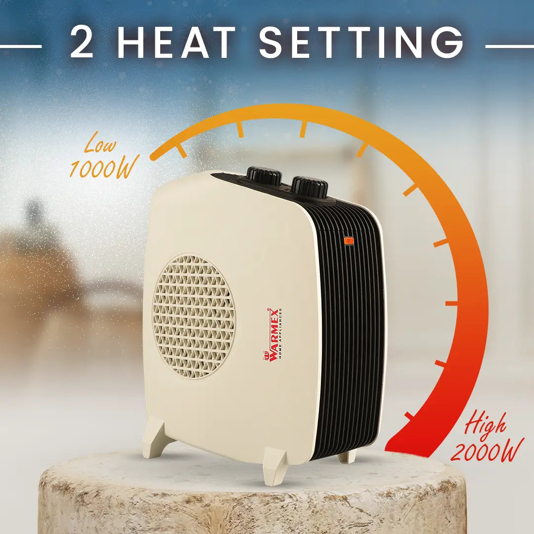 Heater for Home Fast Heating with Heat Settings 1000/2000 W