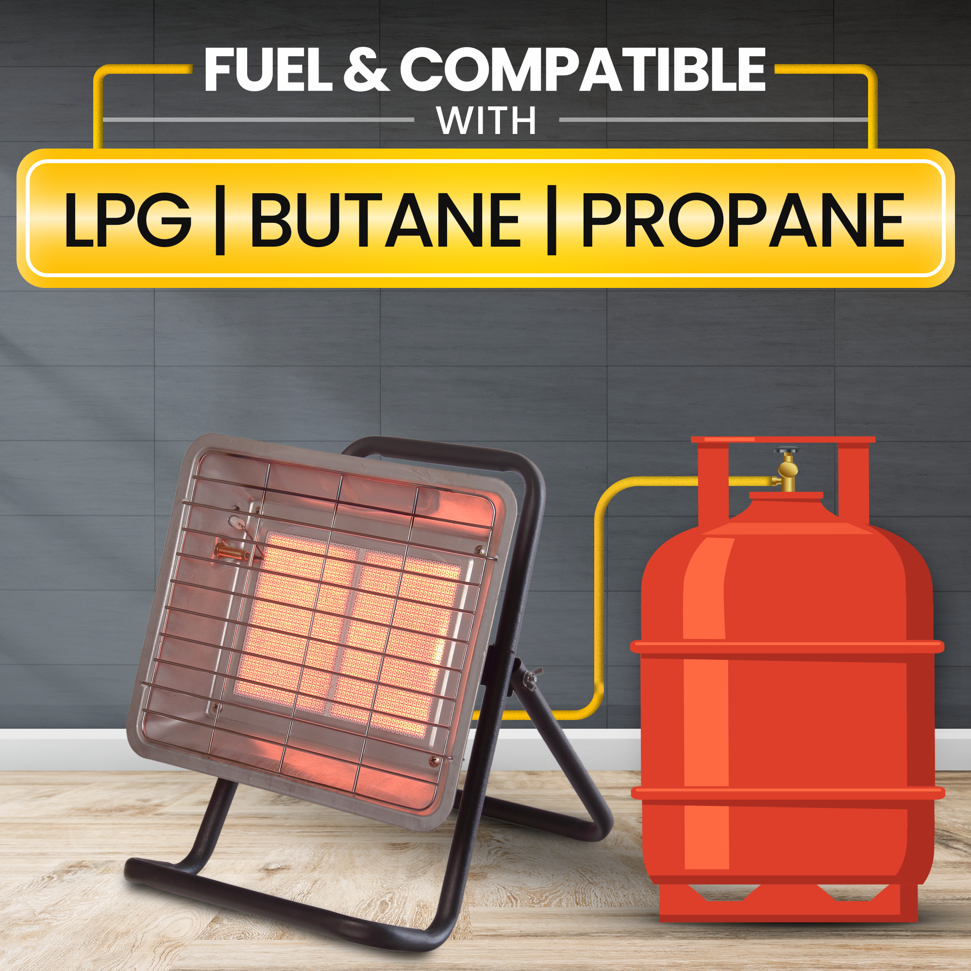 Gas Room Heater for Bedroom with High Thermal Efficiency Fan