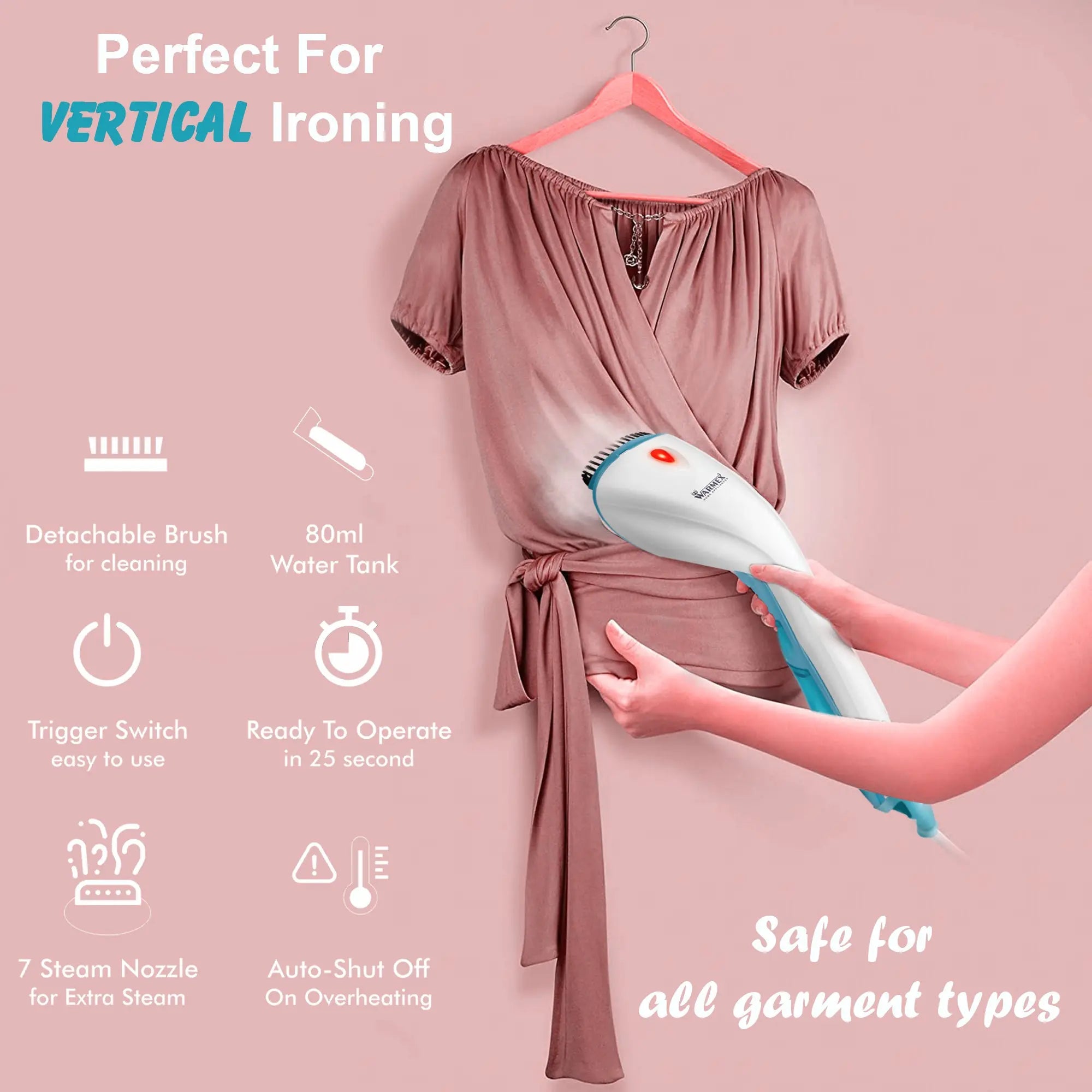 Warmex 1200 Watts Garment Steamer PGS-09