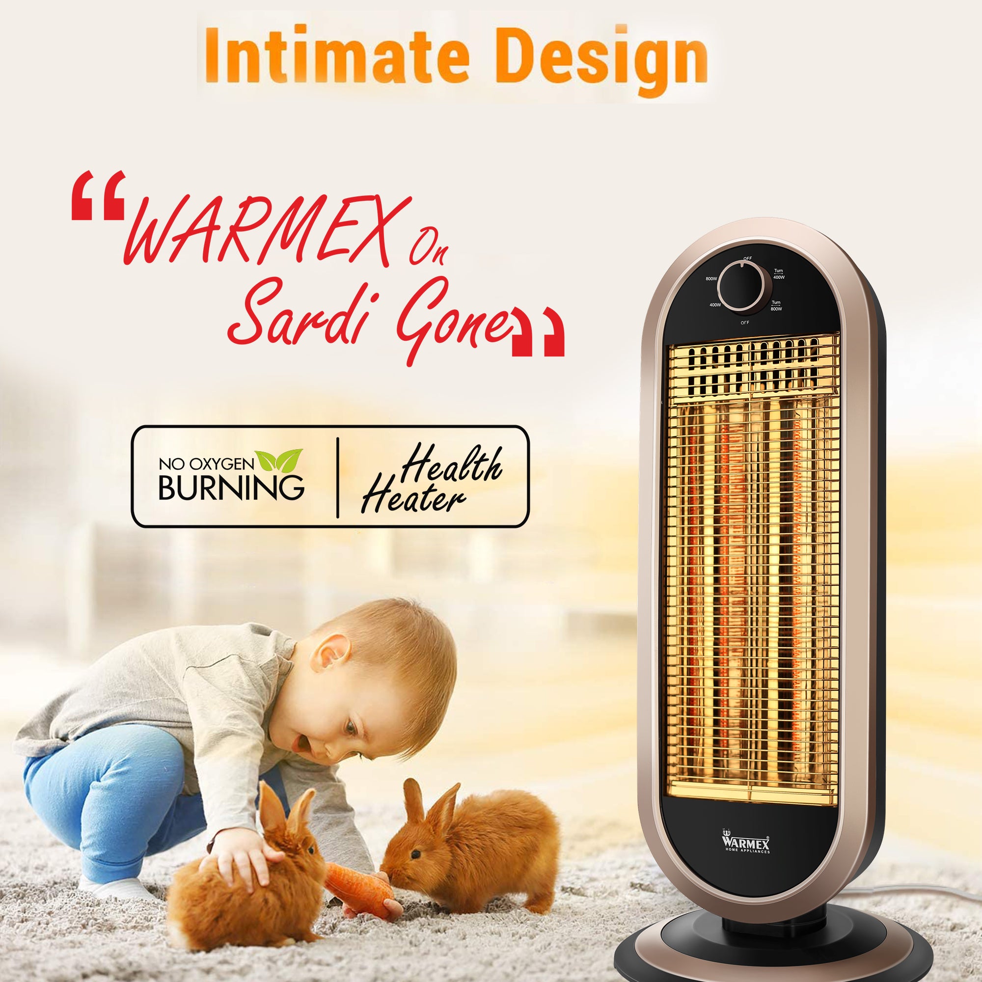 Warmex Room Heater 900 Watts GLEAM