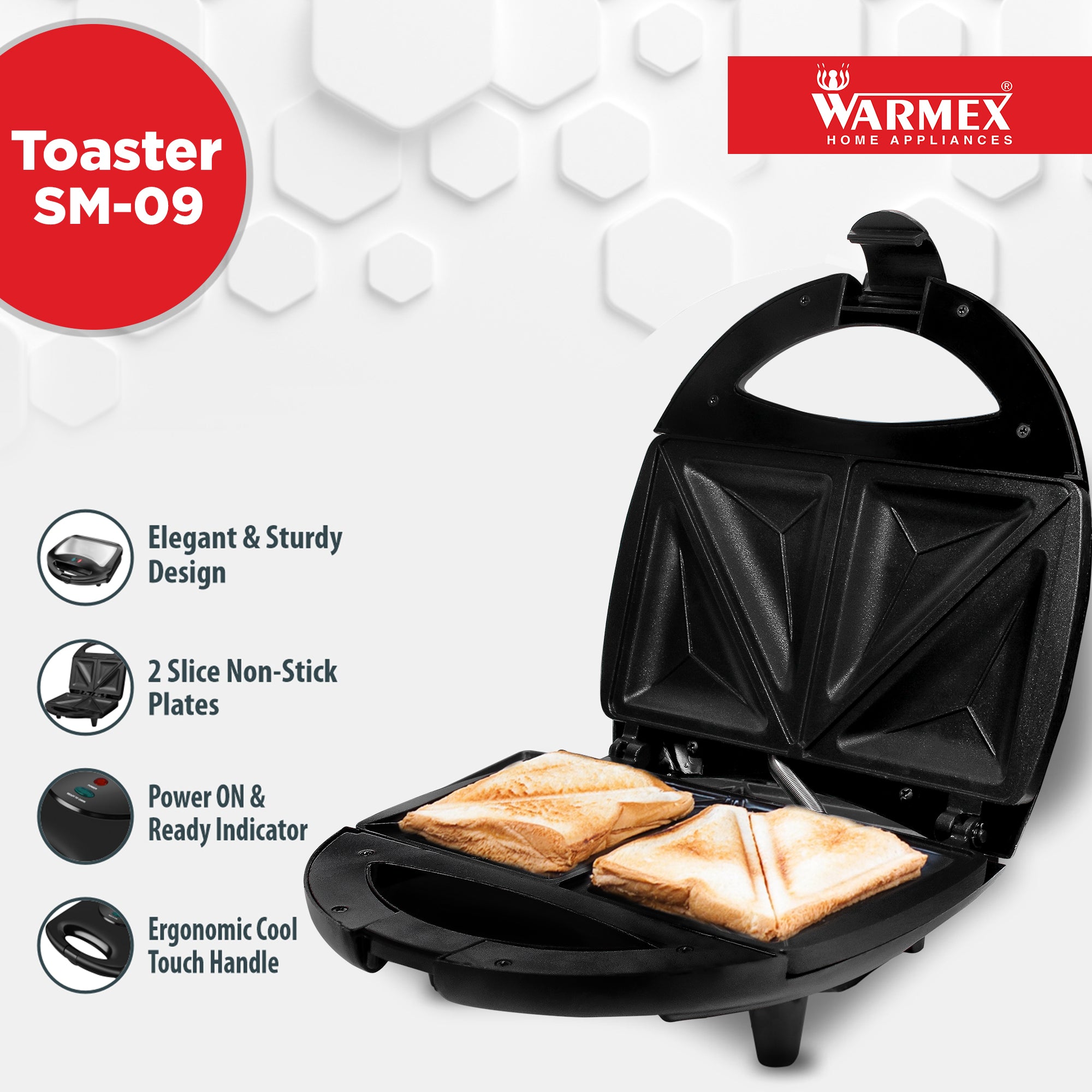 Warmex Sandwich Maker SM-09