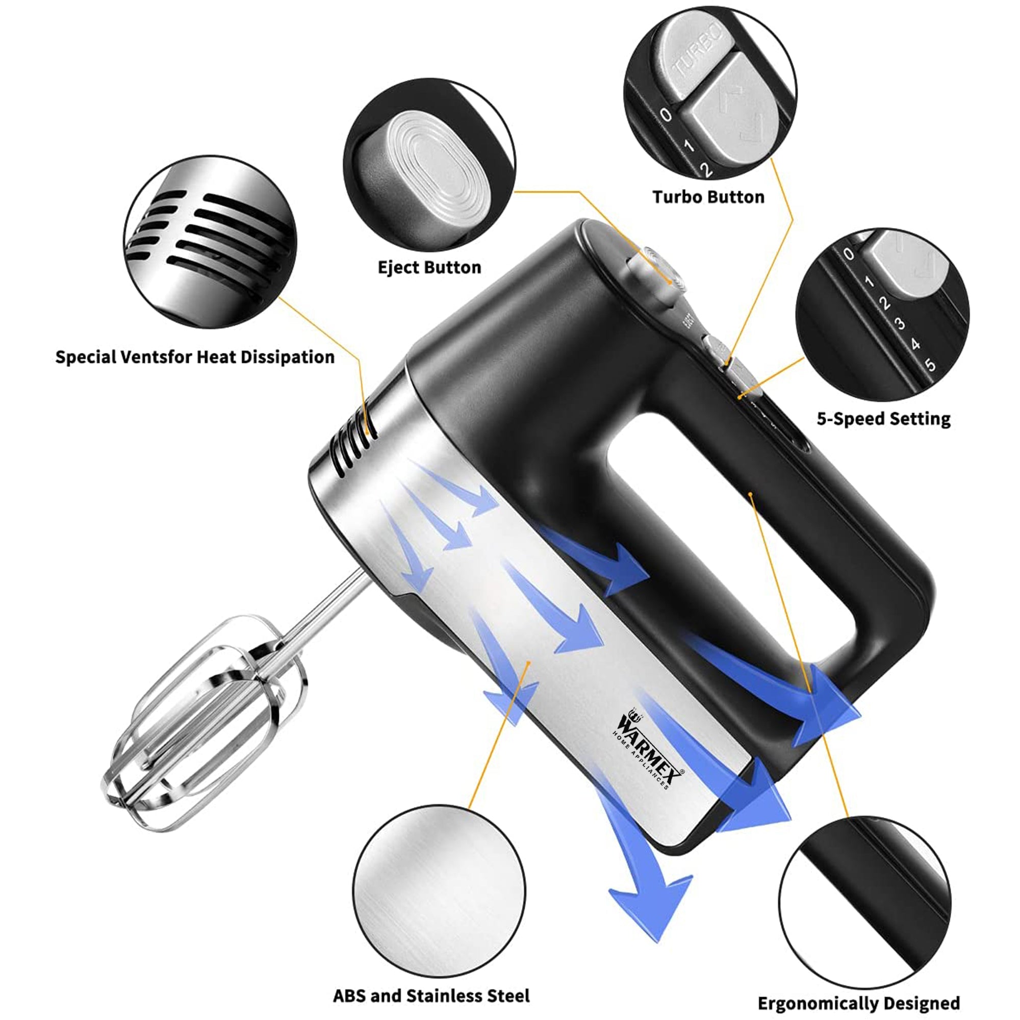 Warmex 400 Watts Hand Mixer warmexhomeappliances2