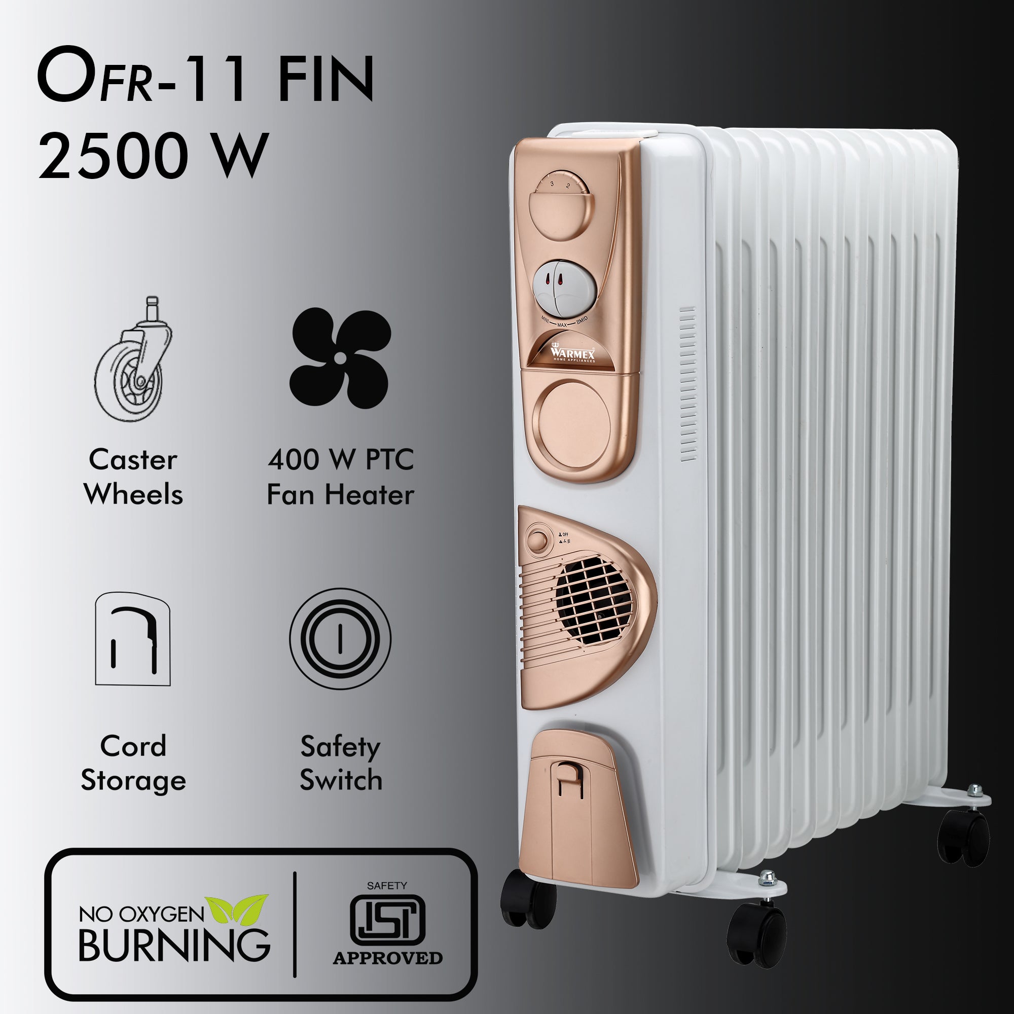 OFR-11 White & Gold warmexhomeappliances