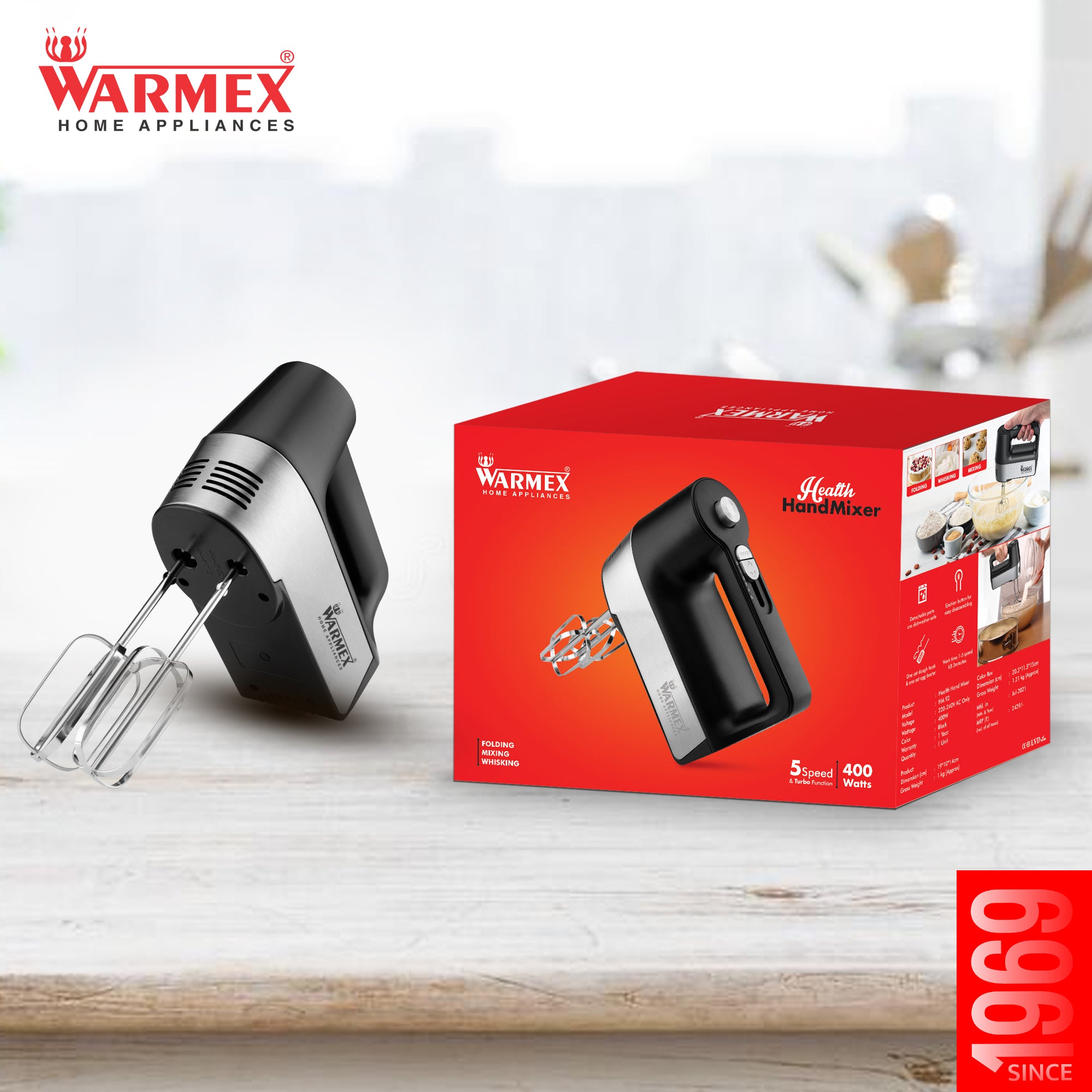 Warmex 400 Watts Hand Mixer